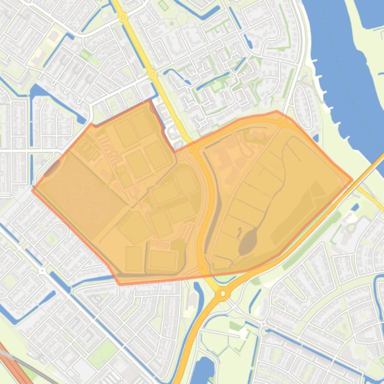 Kaart van de buurt De Venen.