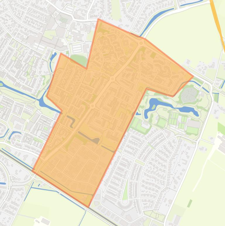 Kaart van de buurt De Vergert.