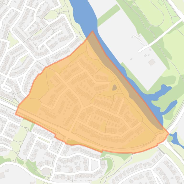 Kaart van de buurt De Ververt.