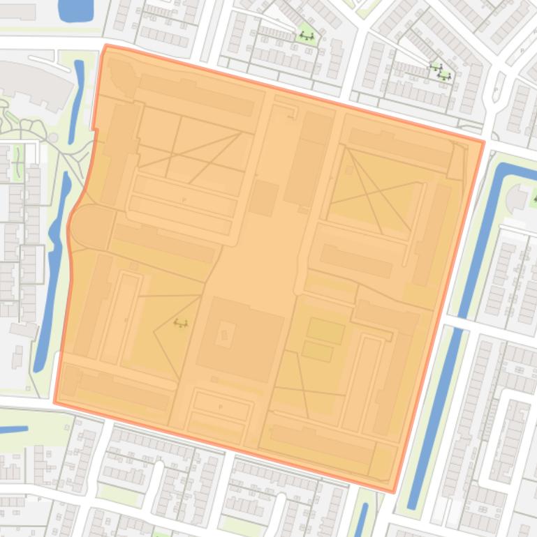 Kaart van de buurt De Vijfheerenlanden.