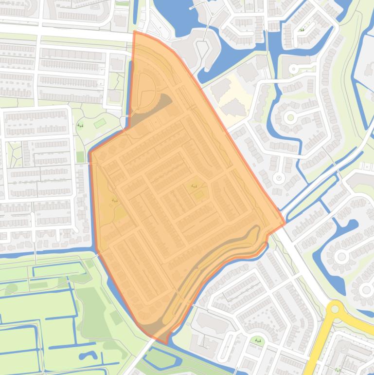 Kaart van de buurt De Vlinderhoven.