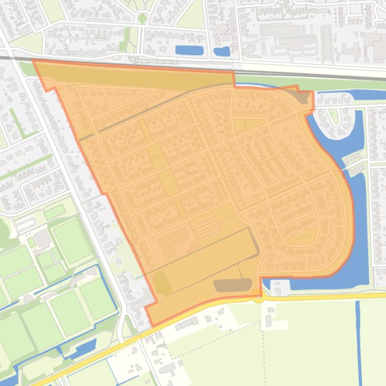 Kaart van de buurt De Vosholen-West.