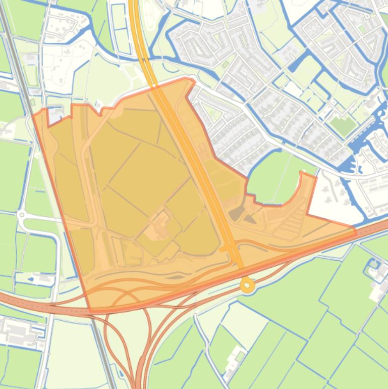 Kaart van de buurt De Werp.