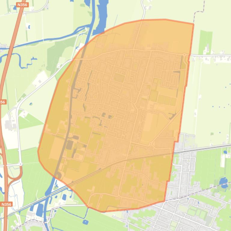 Kaart van de buurt De Westereen.