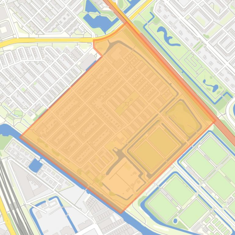 Kaart van de De Wetbuurt.