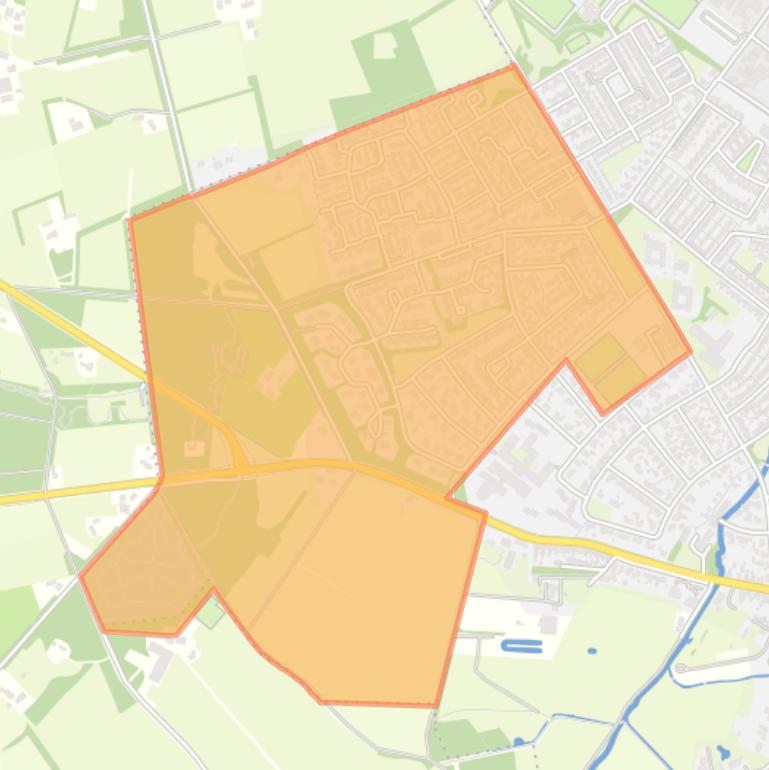 Kaart van de buurt De Whee II-Zuid.