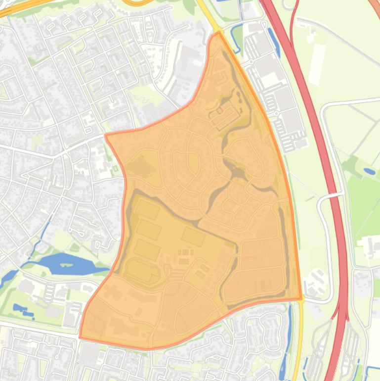 Kaart van de buurt De Wijher en omgeving.
