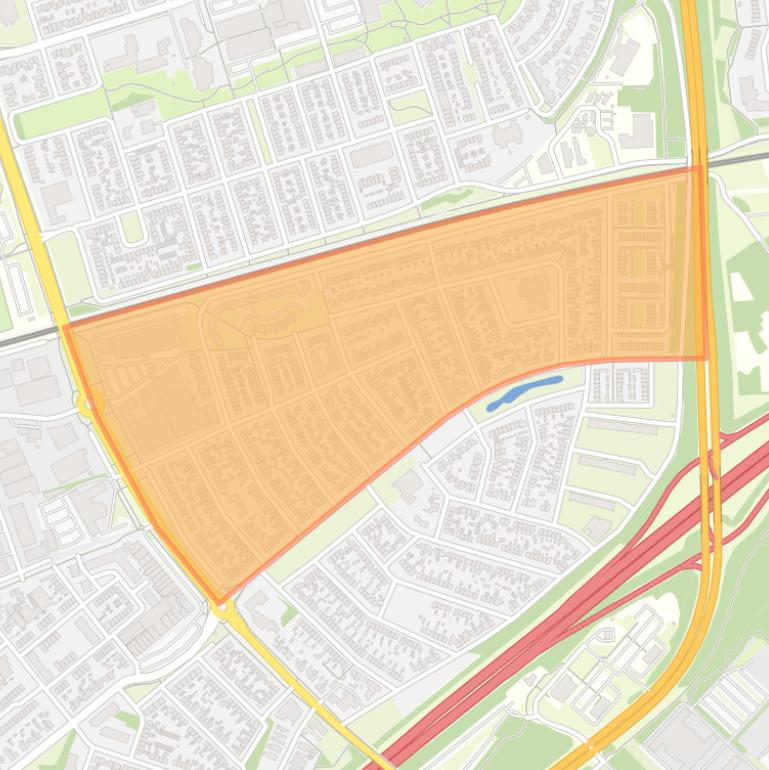 Kaart van de buurt De Wittenhagen Noord.