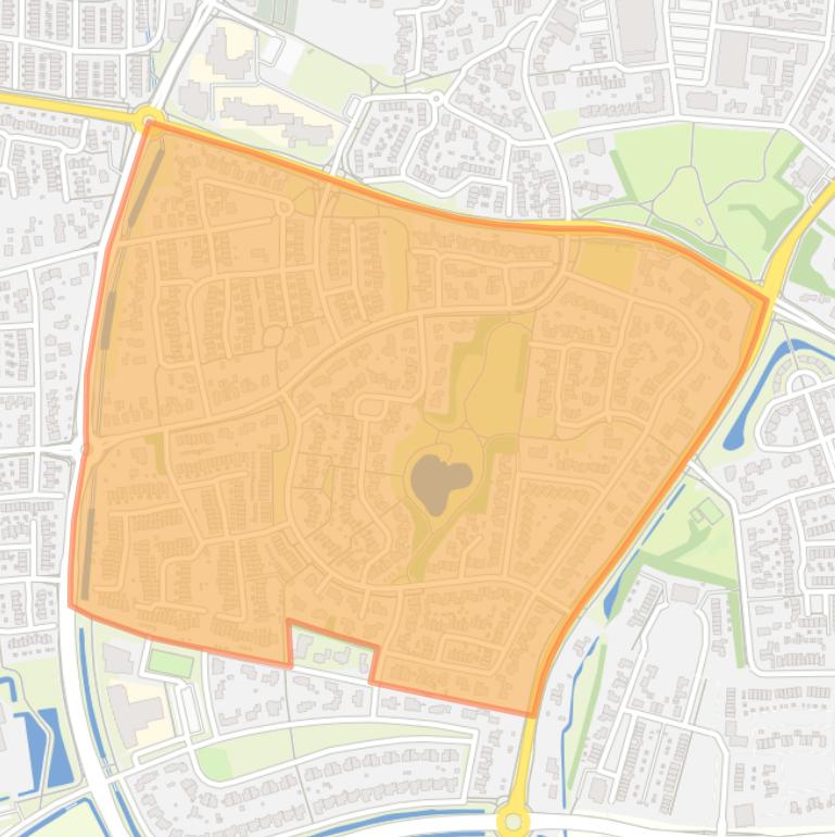 Kaart van de buurt De Wuurde.