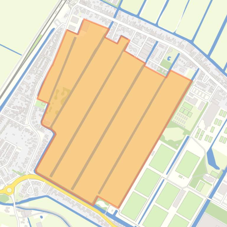 Kaart van de buurt De Zanderij.