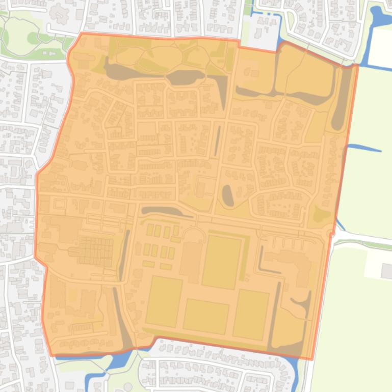 Kaart van de buurt Debbemeer-Zuid.