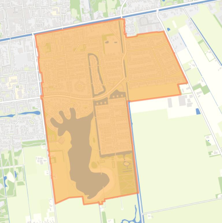 Kaart van de buurt Dedemsvaart-Zuidoost.