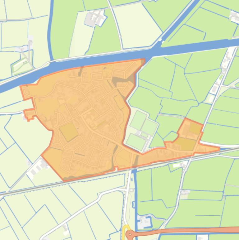 Kaart van de buurt Deinum.