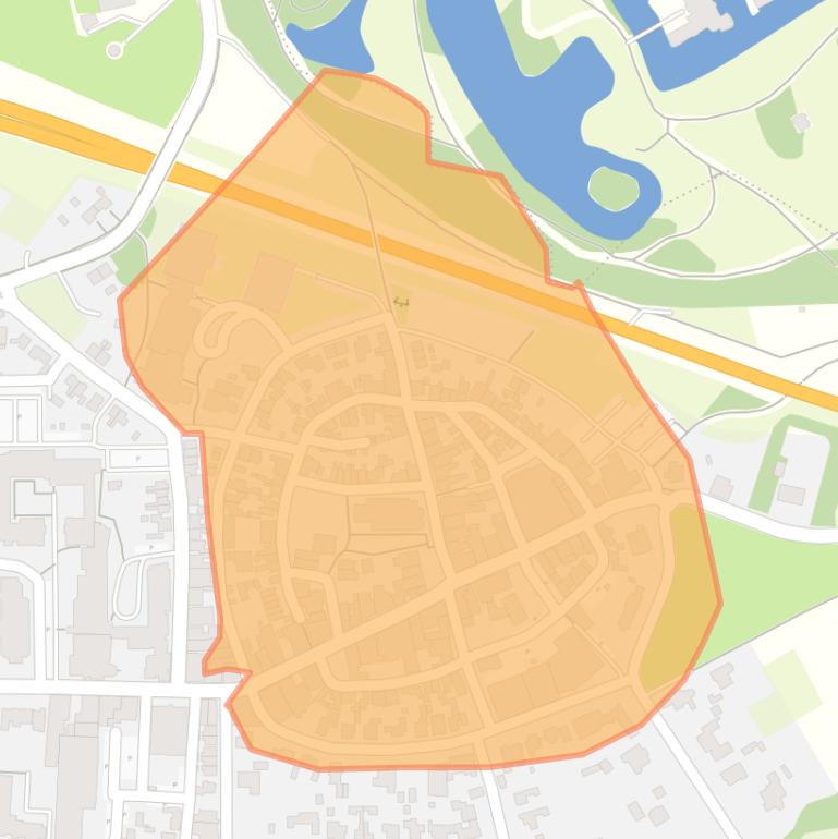 Kaart van de buurt Delden-Centrum.