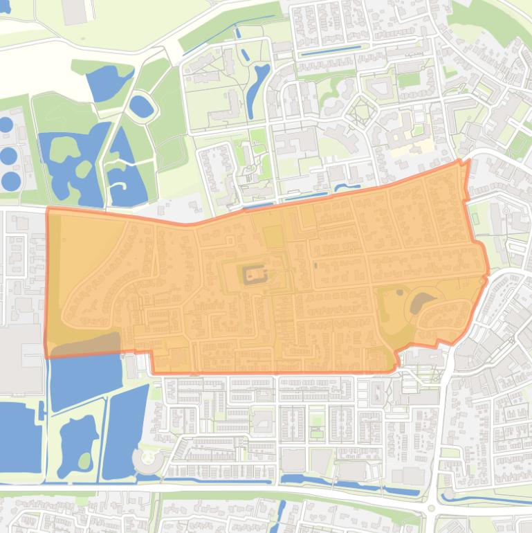 Kaart van de buurt Delenoord.