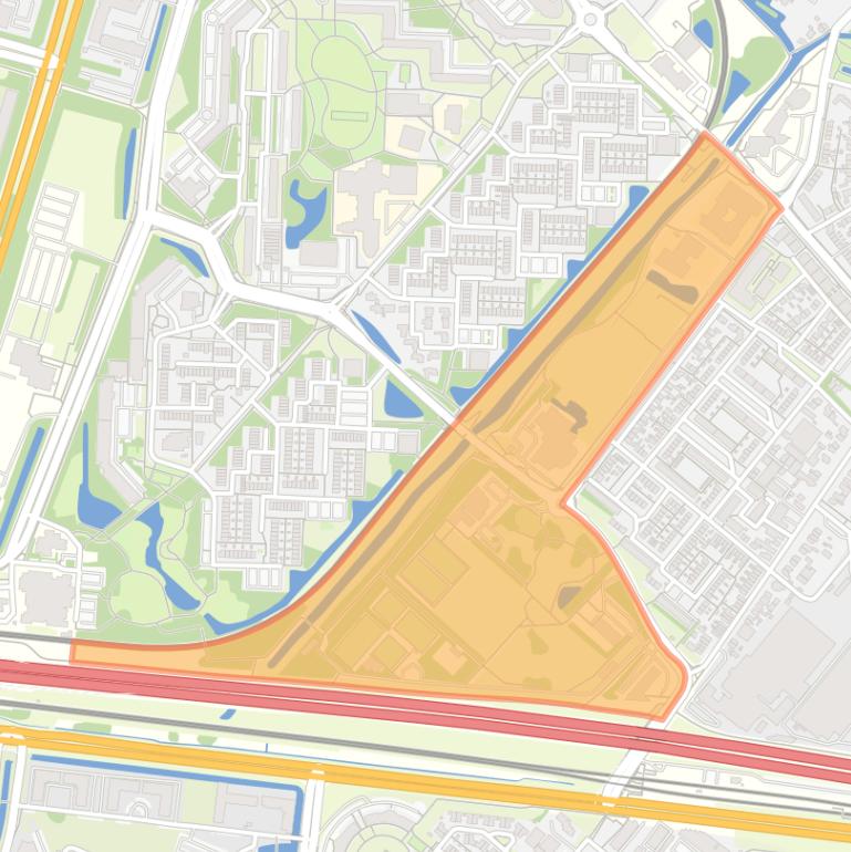 Kaart van de Delftsewallenbuurt.
