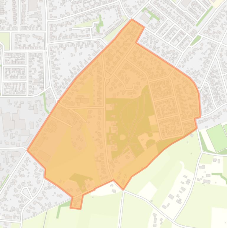 Kaart van de buurt Den Berg.