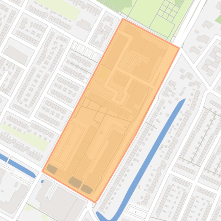 Kaart van de buurt Den Briel.