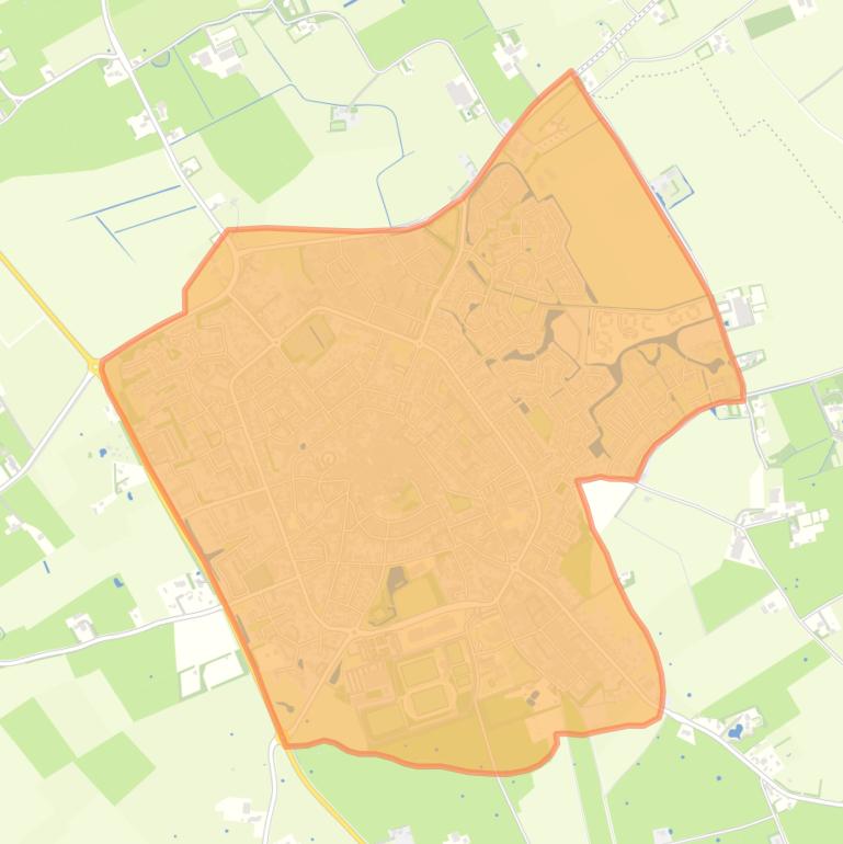 Kaart van de buurt Den Burg.