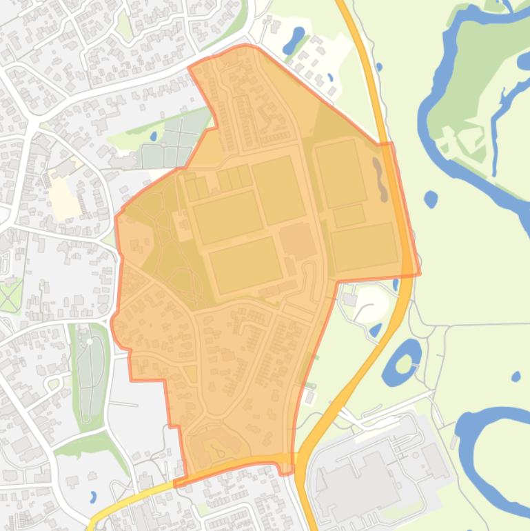 Kaart van de buurt Den Dam.