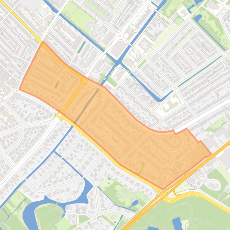 Kaart van de buurt Den Deijl.