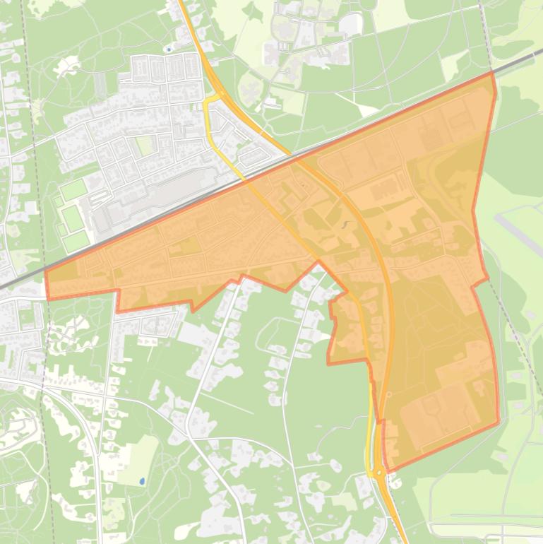 Kaart van de buurt Den Dolder-Zuid.