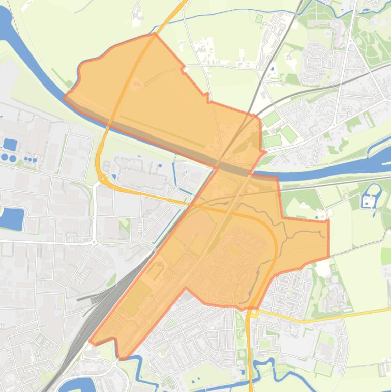 Kaart van de buurt Deventerweg en Polbeek.
