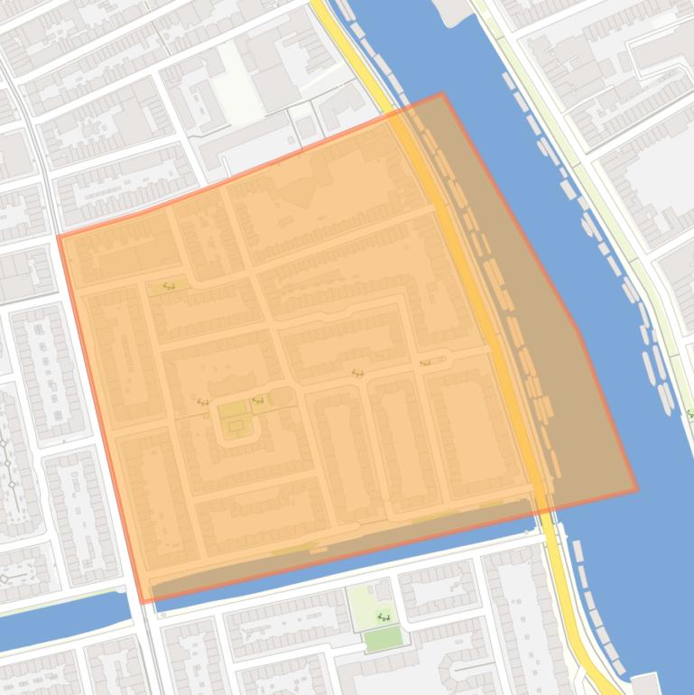 Kaart van de Diamantbuurt.