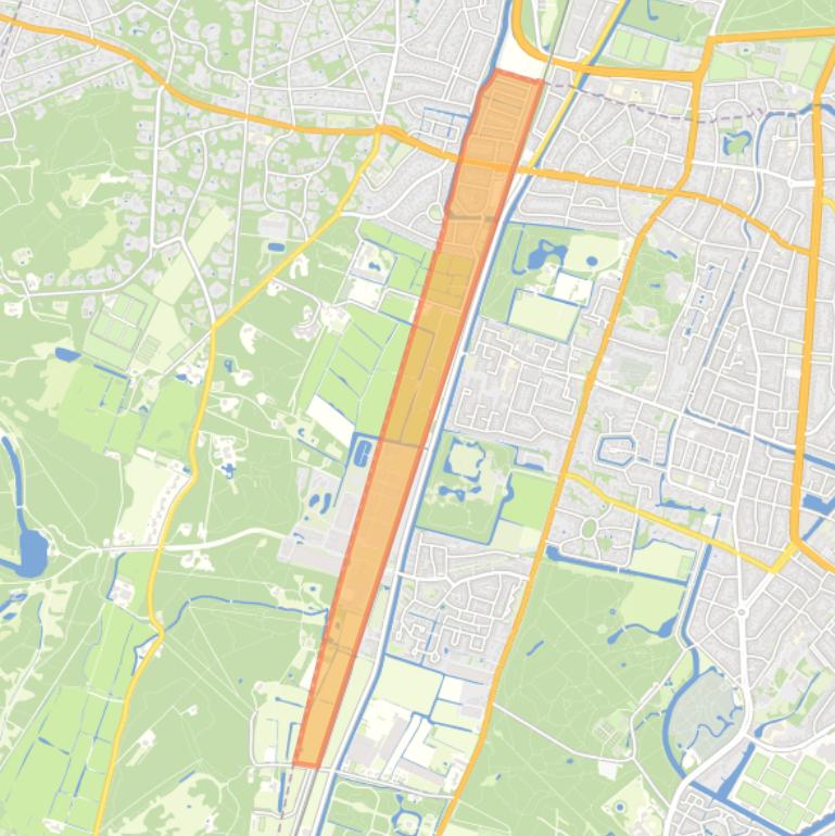 Kaart van de Dichters- en Vogelbuurt.