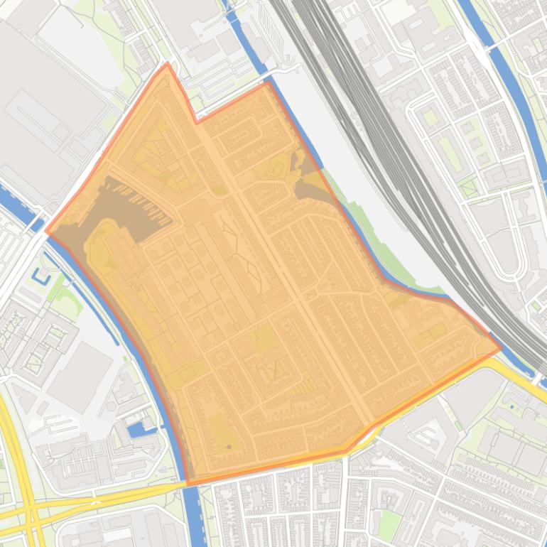 Kaart van de buurt Dichterswijk.