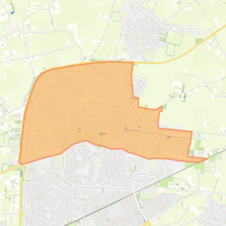 Kaart van de buurt Didam-Noord.