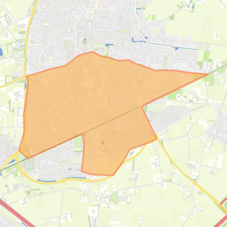 Kaart van de buurt Didam-Zuid.