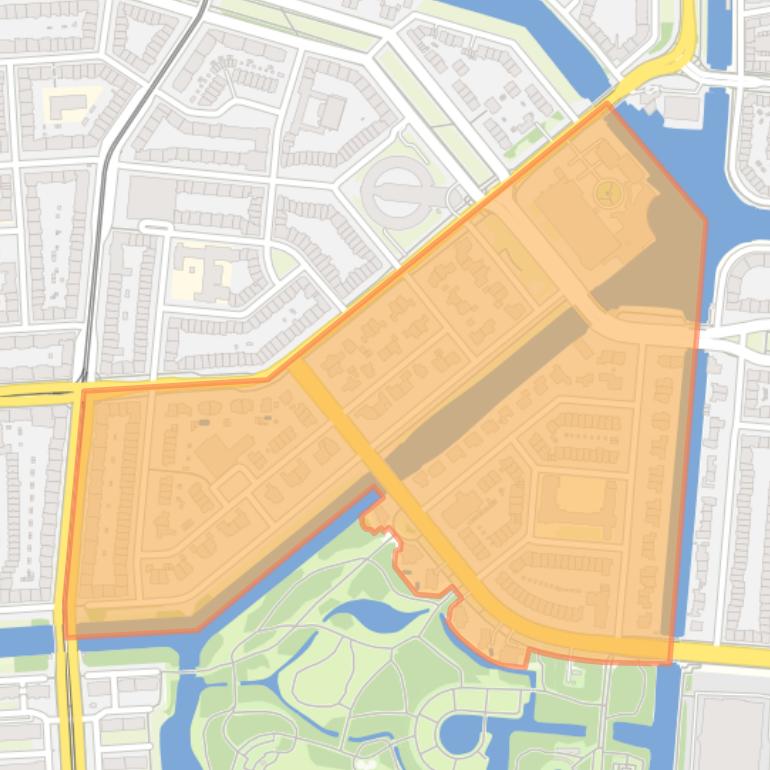 Kaart van de Diepenbrockbuurt.