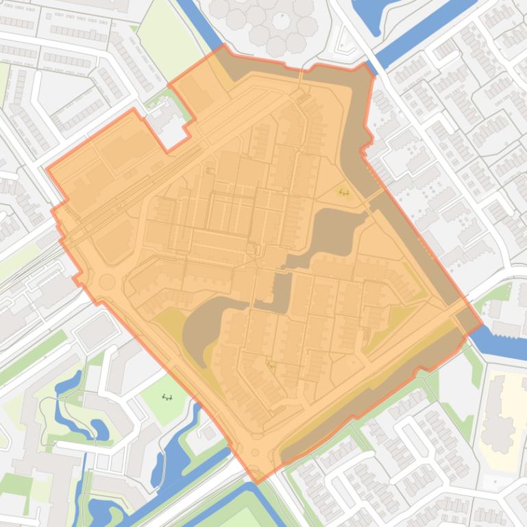 Kaart van de Diepenbuurt.