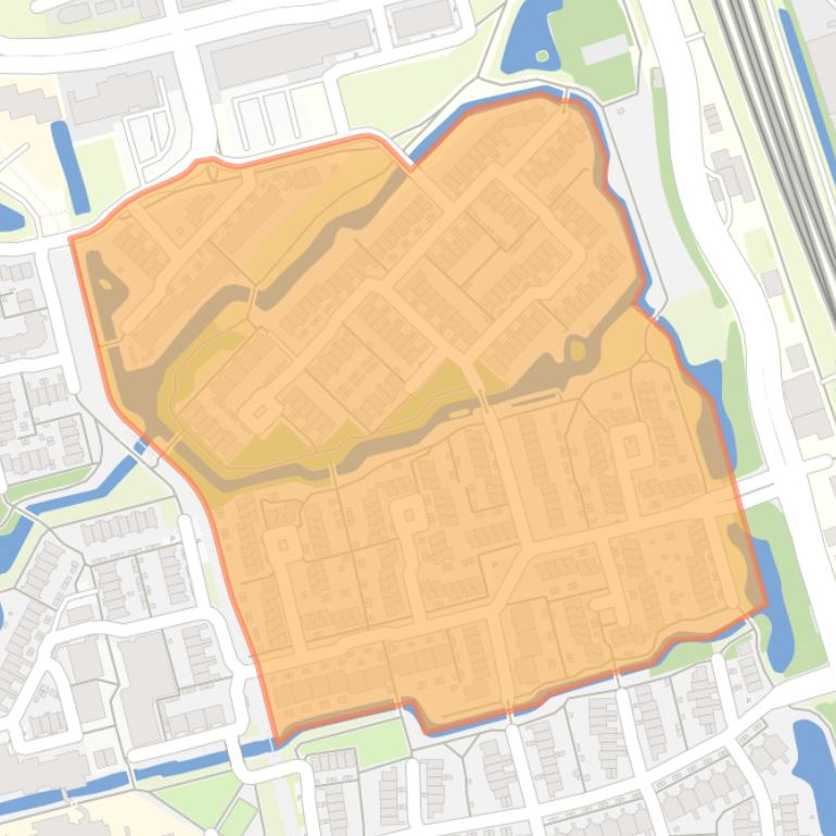 Kaart van de Dierenbuurt.