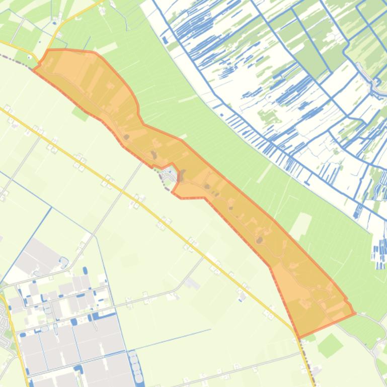 Kaart van de buurt Dijkdorp Blankenham.