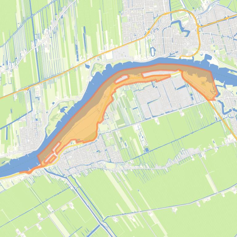 Kaart van de buurt Dijkgebied-Groot-Ammers.