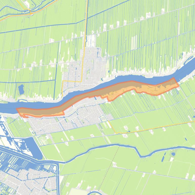 Kaart van de buurt Dijkgebied-Nieuw-Lekkerland.