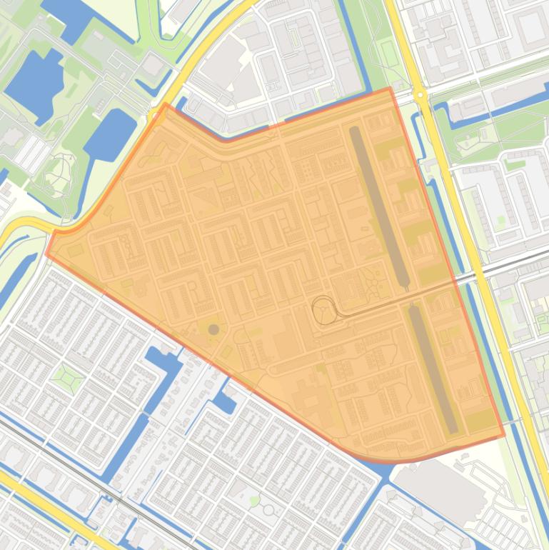 Kaart van de Dijkgraafpleinbuurt.