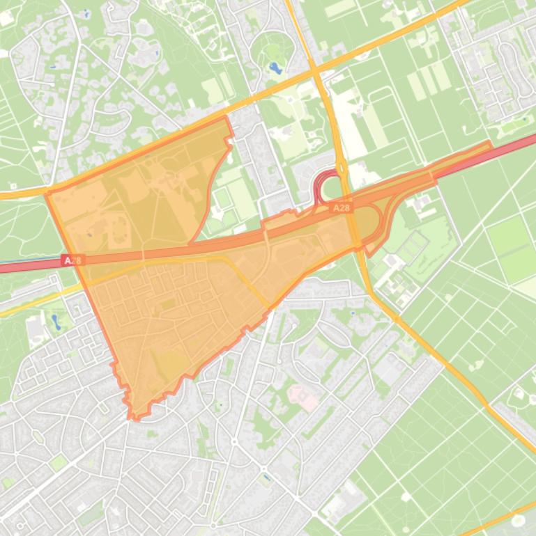 Kaart van de buurt Dijnselburg.