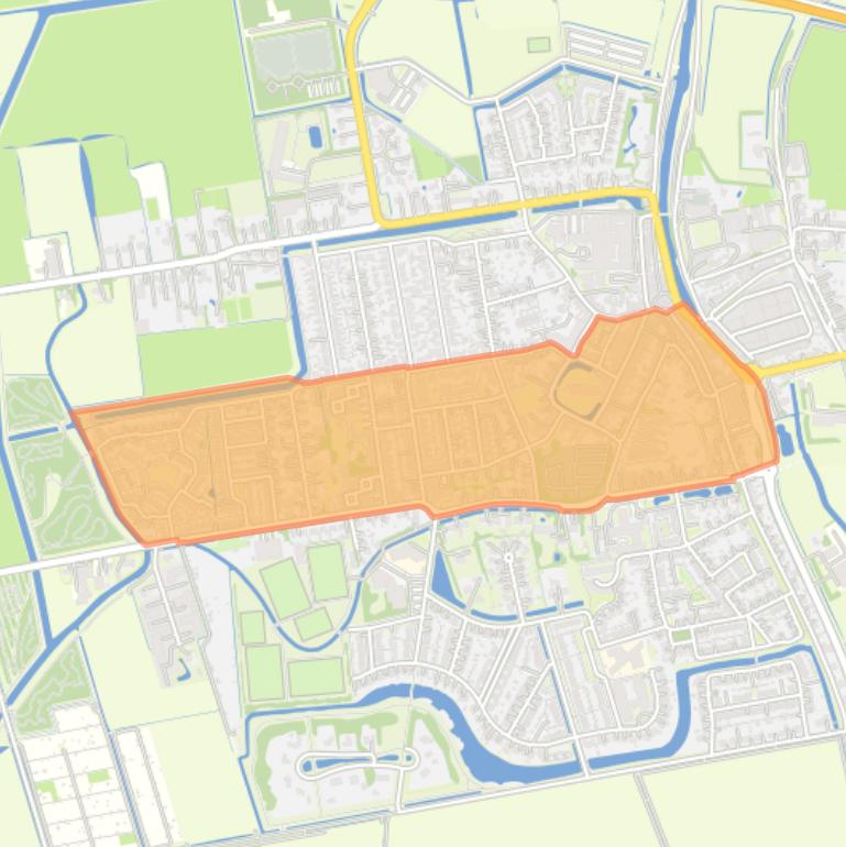 Kaart van de buurt Dirksland centrum.