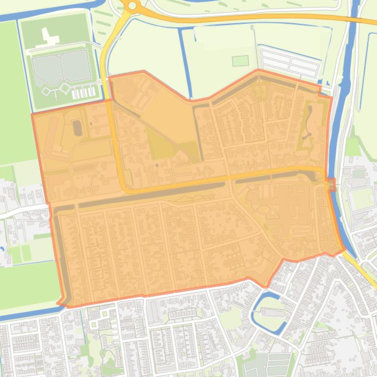 Kaart van de buurt Dirksland noord.