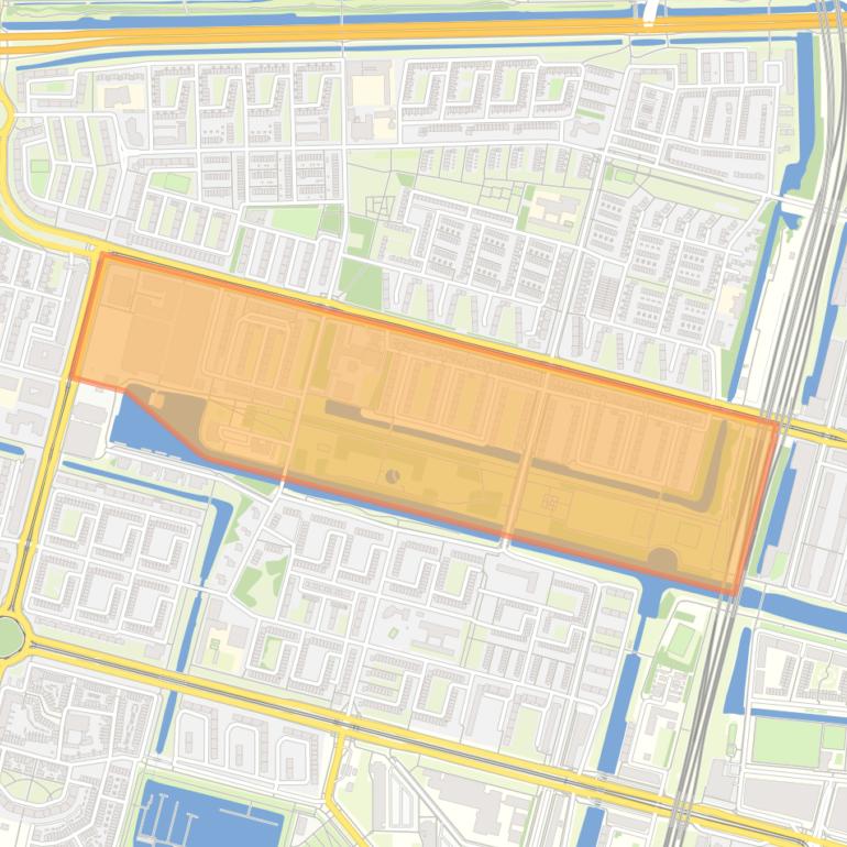 Kaart van de Dobbebuurt.