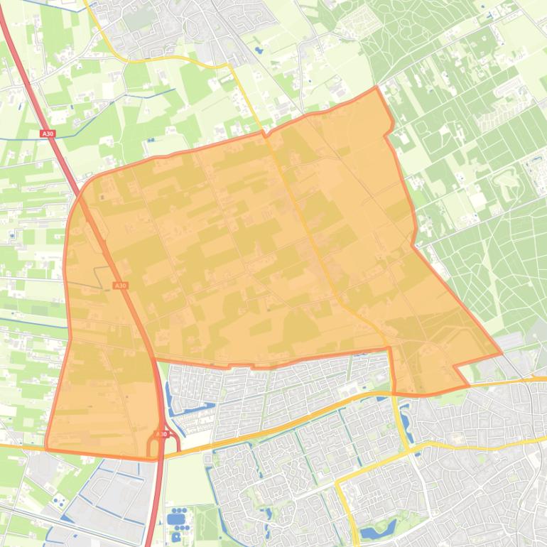 Kaart van de buurt Doesburg.