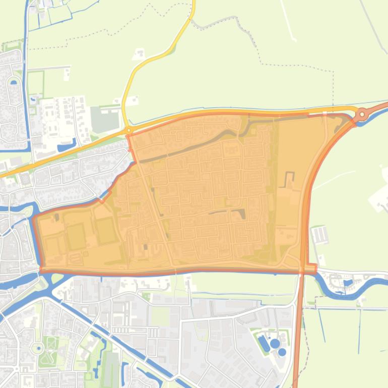 Kaart van de buurt Dokkum Fugellan.