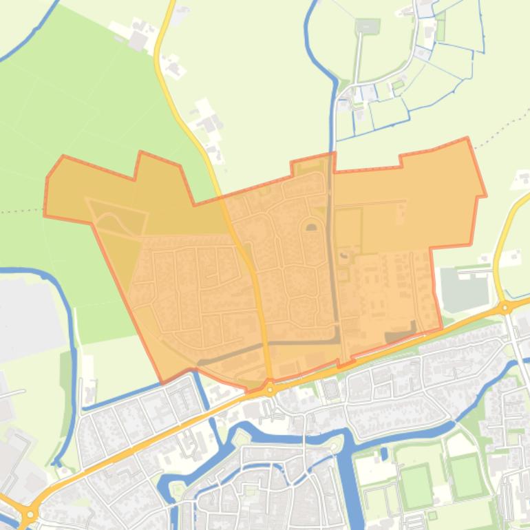 Kaart van de buurt Dokkum Weeshuislanden.