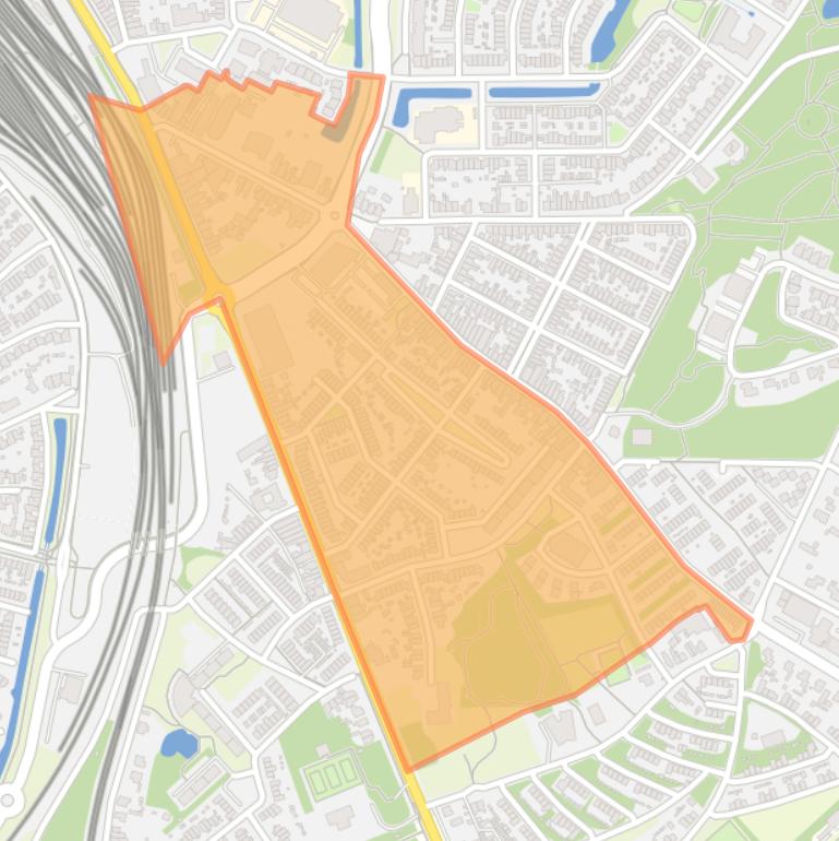 Kaart van de buurt Dokter Poelsplein en omgeving.