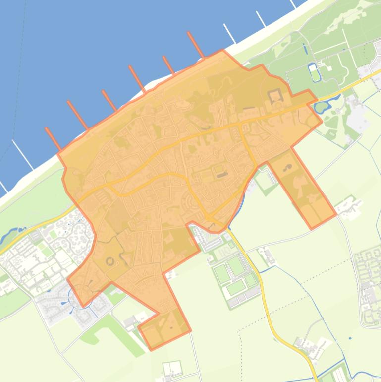 Kaart van de buurt Domburg.