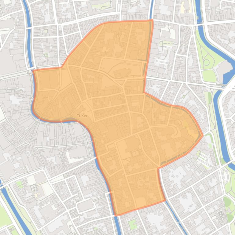 Kaart van de buurt Domplein Neude Janskerkhof.