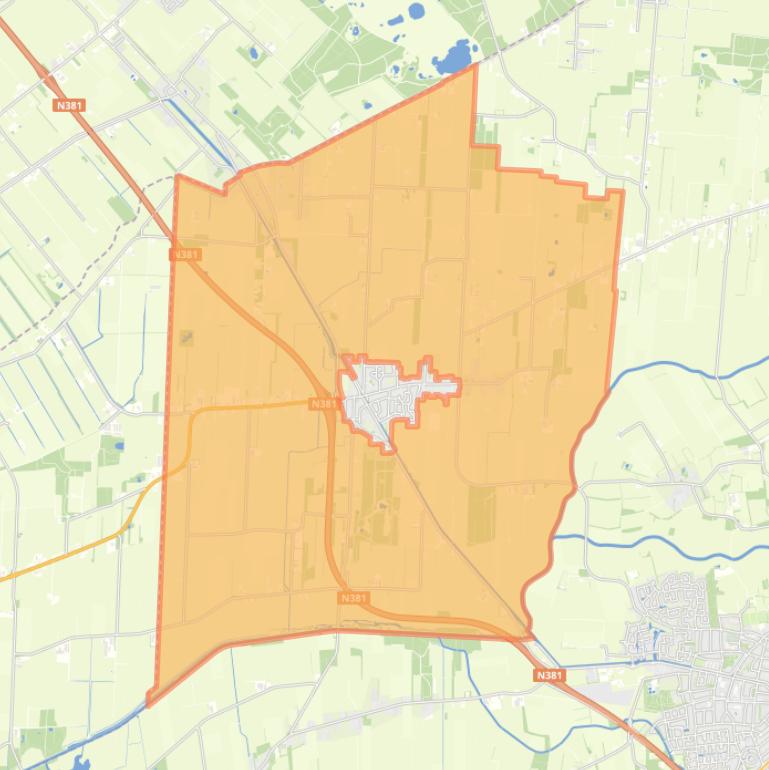 Kaart van de buurt Donkerbroek-Buitengebied.